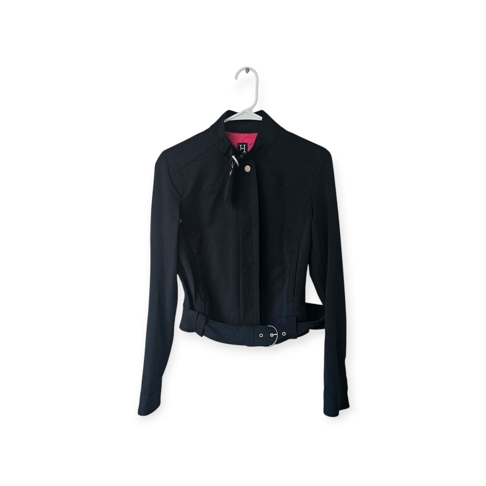 Tommy Hilfiger Black Belted Blazer